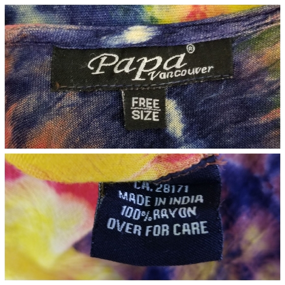 Papa Vancouver Sleeveless Tie-Dyed Swing Sundress - Picture 8 of 9